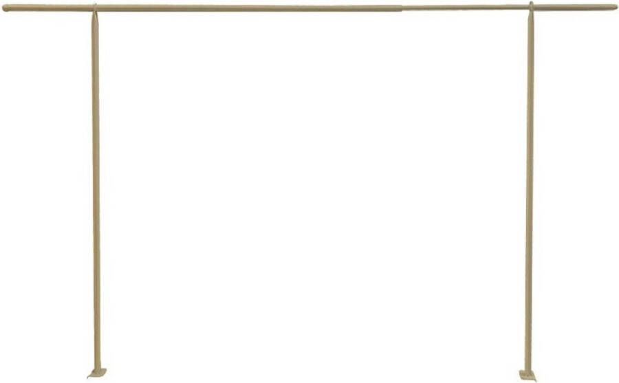 CHAKS Tafelklem tafelhaak goud metaal verstelbaar 120-180 x 3 7 x 106 cm