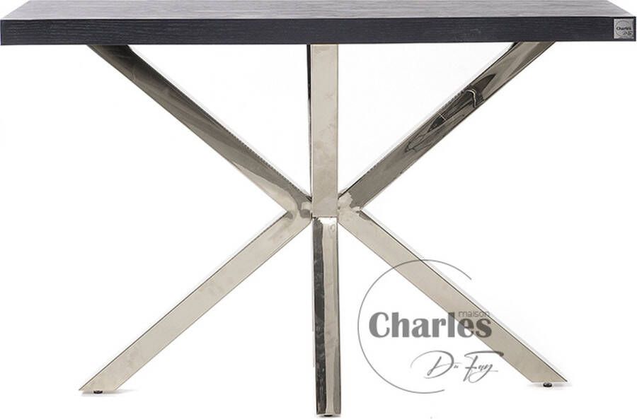 Charles Du Fay Black Oak Wandtafel Zilver