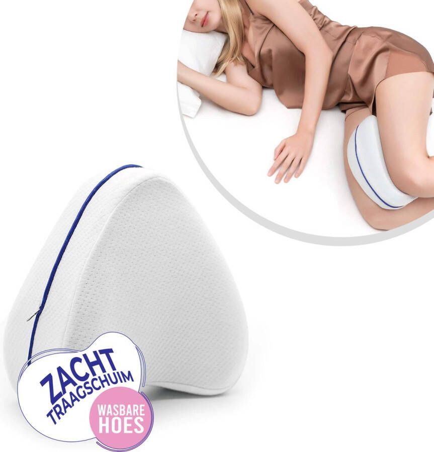 CHAS Quality Goods CHAS Orthopedisch Kniekussen voor Zijslapers Kniekussen Zijslaapkussen Kniekussen voor in Bed Beenkussen Schootkussen Zwangerschapskussen Inclusief Kussensloop