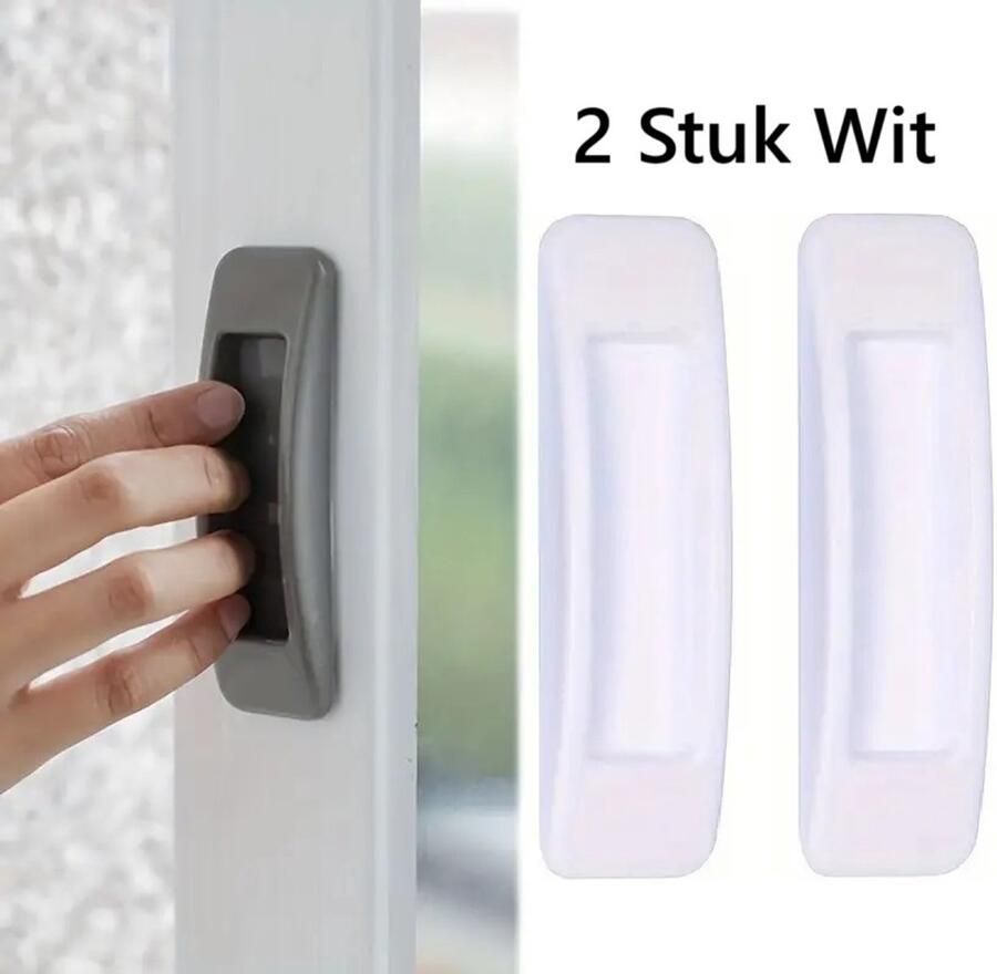 Cheaperito Set Van 2 Zelfklevende Raam Deur & Kastgrepen I Meubelgrepen I Ladekastgrepen I Wit