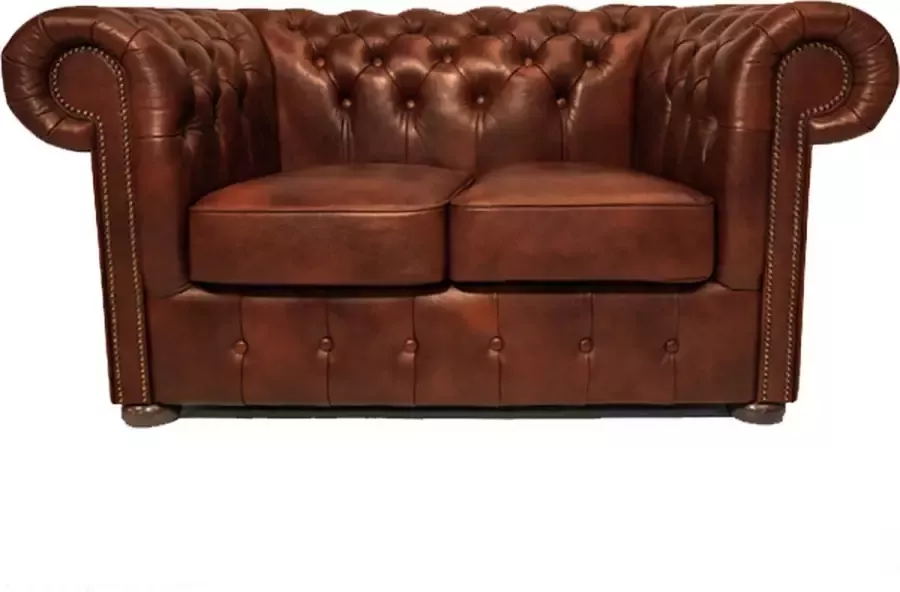 Chesterfield Bank Class Leer 3-zits Cloudy Karamel 2 tot 4 weken levertijd