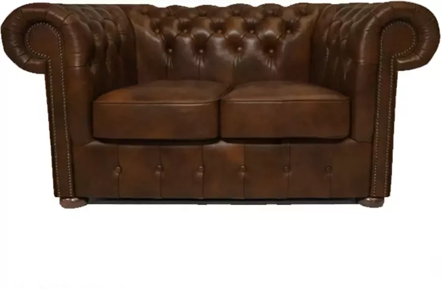 The Chesterfield Brand Chesterfield Bank Class Leer 2-zits Cloudy Licht Bruin l