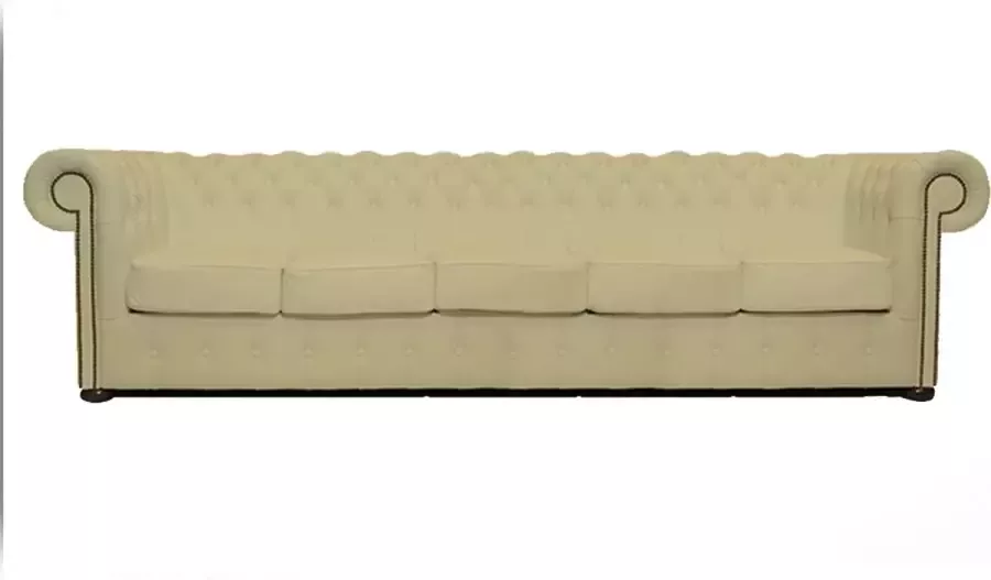 The Chesterfield Brand Chesterfield Bank Class Leer 5-zits Vanille