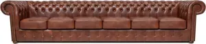 The Chesterfield Brand Chesterfield Bank Class Leer 6-zits Cloudy Oud Bruin