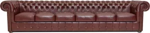 The Chesterfield Brand Chesterfield Bank Class Leer 6-zits Cloudy Rood