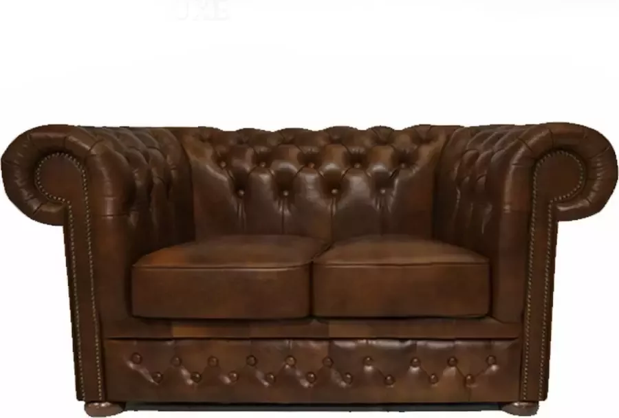 The Chesterfield Brand Chesterfield Bank First Class Leer 2-zits Cloudy Licht Bruin l