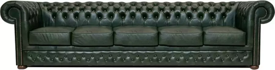 The Chesterfield Brand Chesterfield Bank First Class Leer 5-zits Cloudy Groen