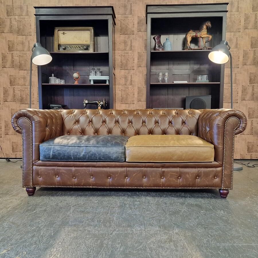 Chesterfield Brighton 3-zits Vintage multicolor