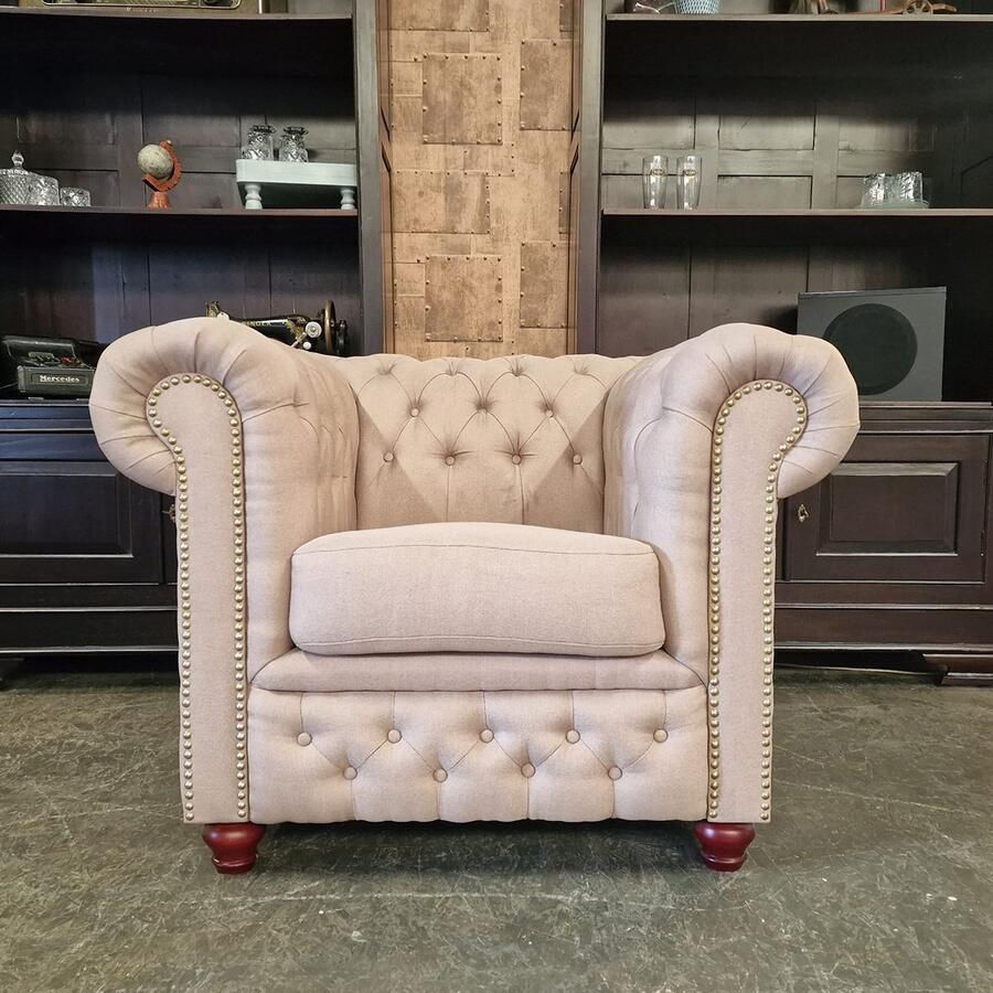 Chesterfield Brighton fauteuil Pitch Sand