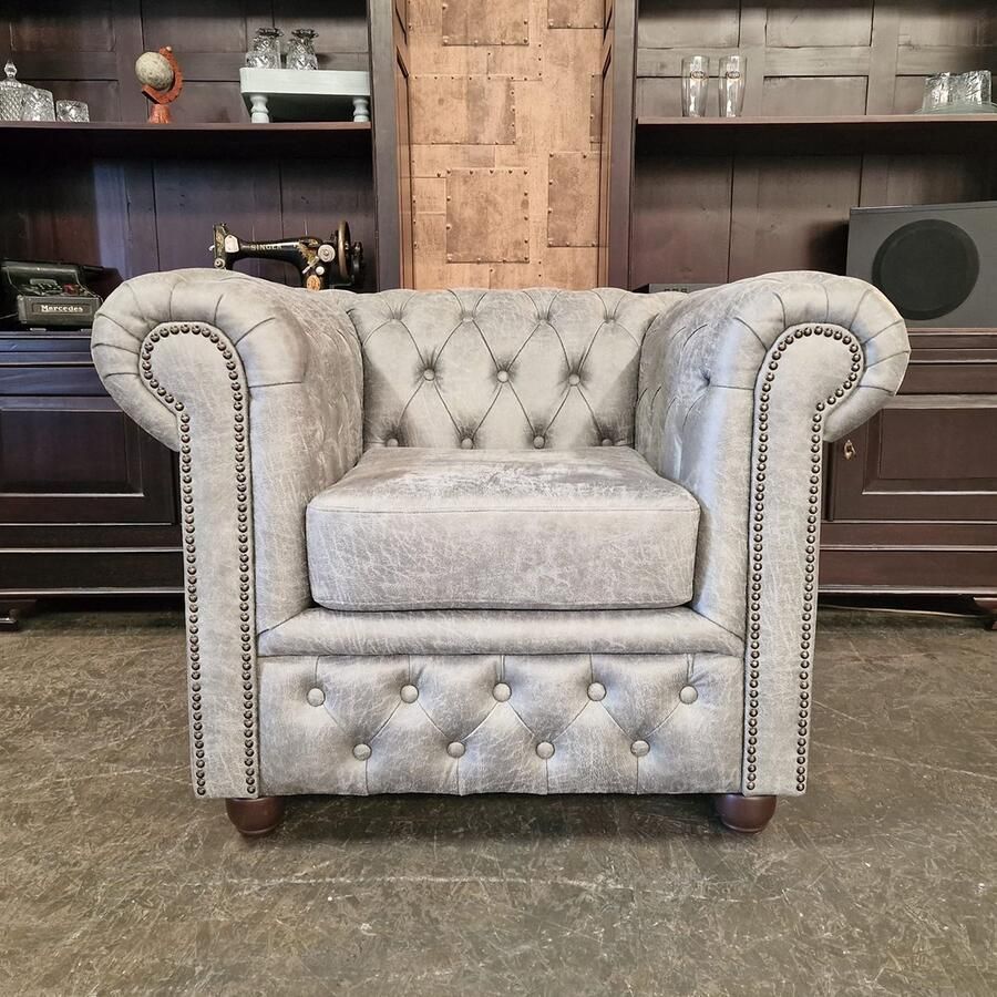 Chesterfield Brighton fauteuil Yacht Steel