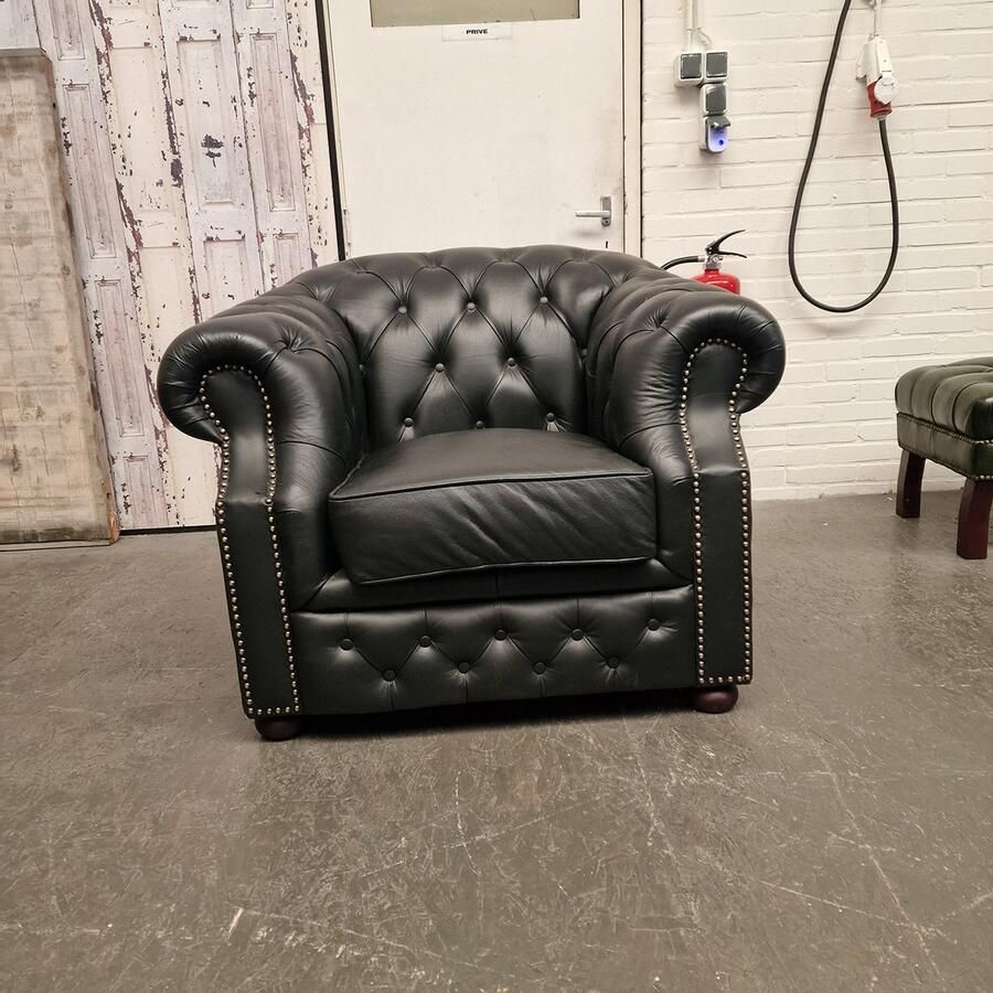 Chesterfield Charlston Fauteuil Classic – Zwart