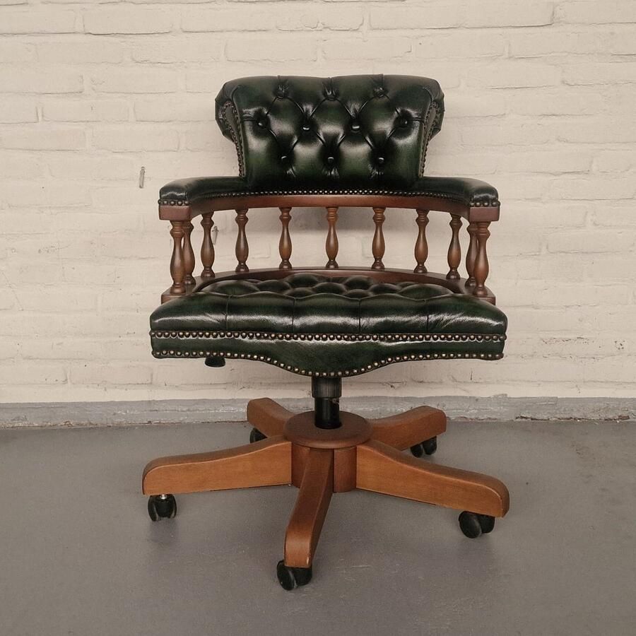 Chesterfield Classic Captain Swivel – Antiek Groen