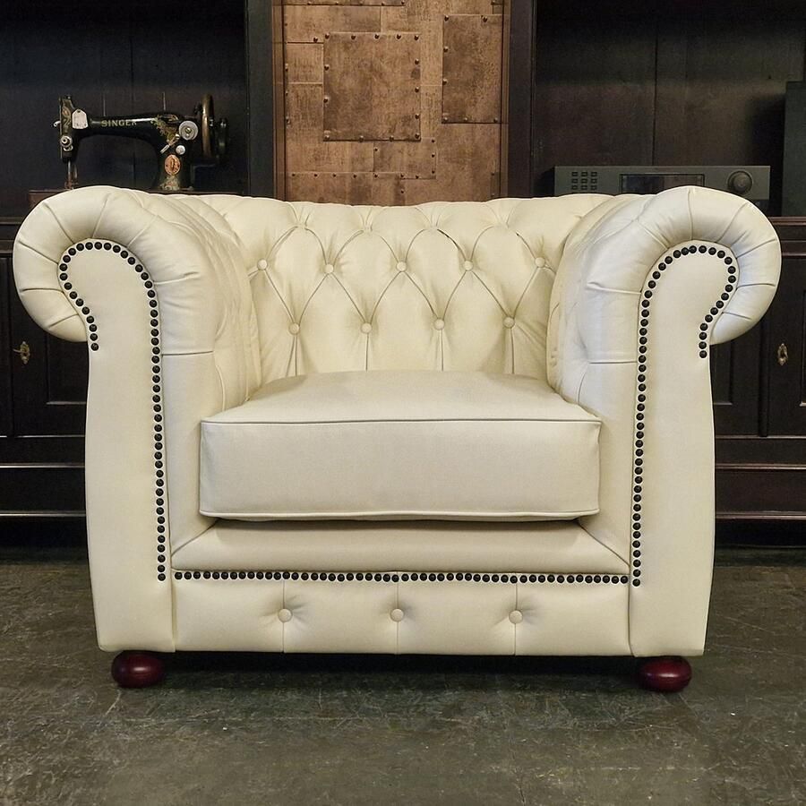 Chesterfield Cresswell 1-zits French White NIEUW!