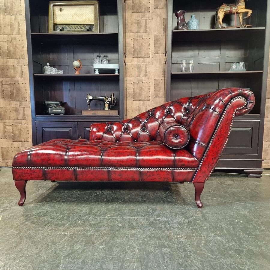 Chesterfield Daybed Antiek rood (SA)