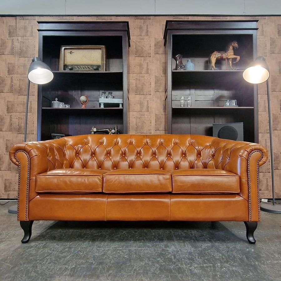 Chesterfield Hampton 3-zits Golden oak NIEUW!