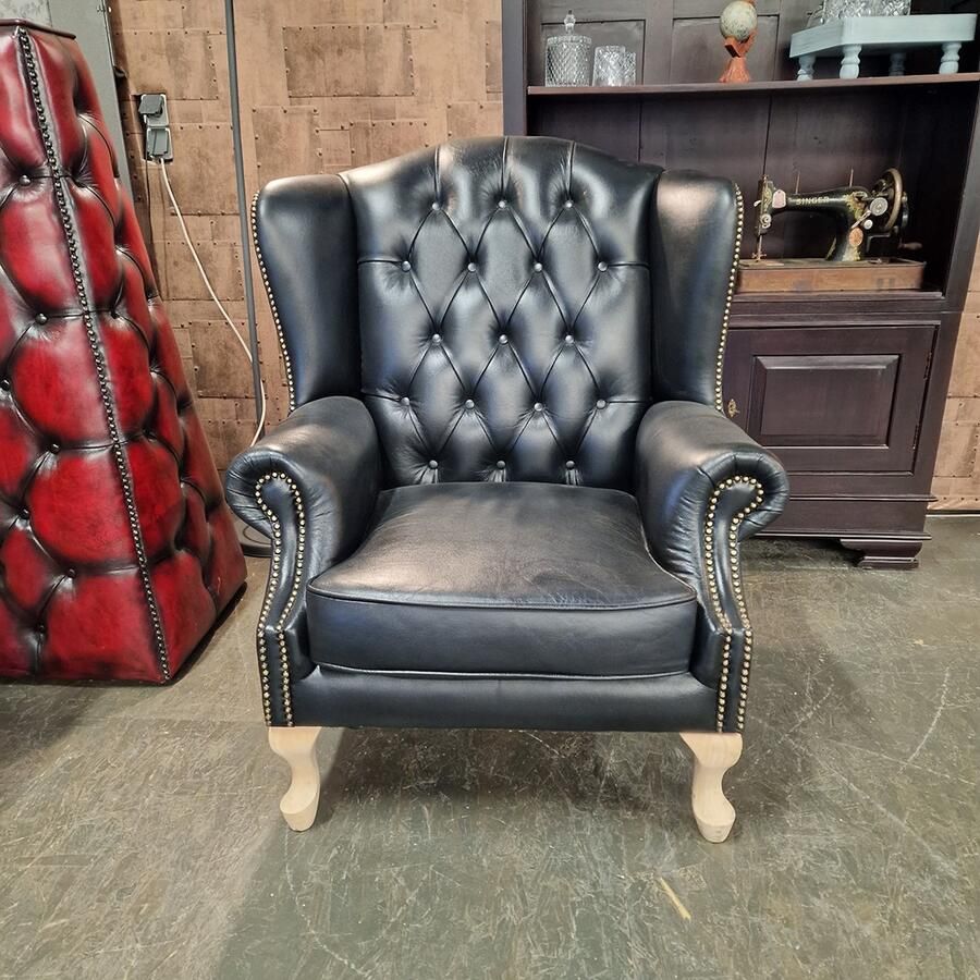Chesterfield Lord fauteuil Zwart