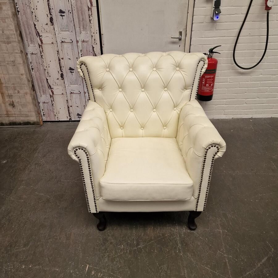 Chesterfield Southfolk Classic Fauteuil – Vanille Leer