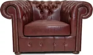 The Chesterfield Brand Chesterfield Fauteuil Class Leer Cloudy Rood