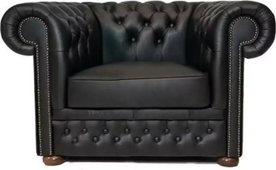 The Chesterfield Brand Chesterfield Fauteuil First Class Leer Shiny Zwart