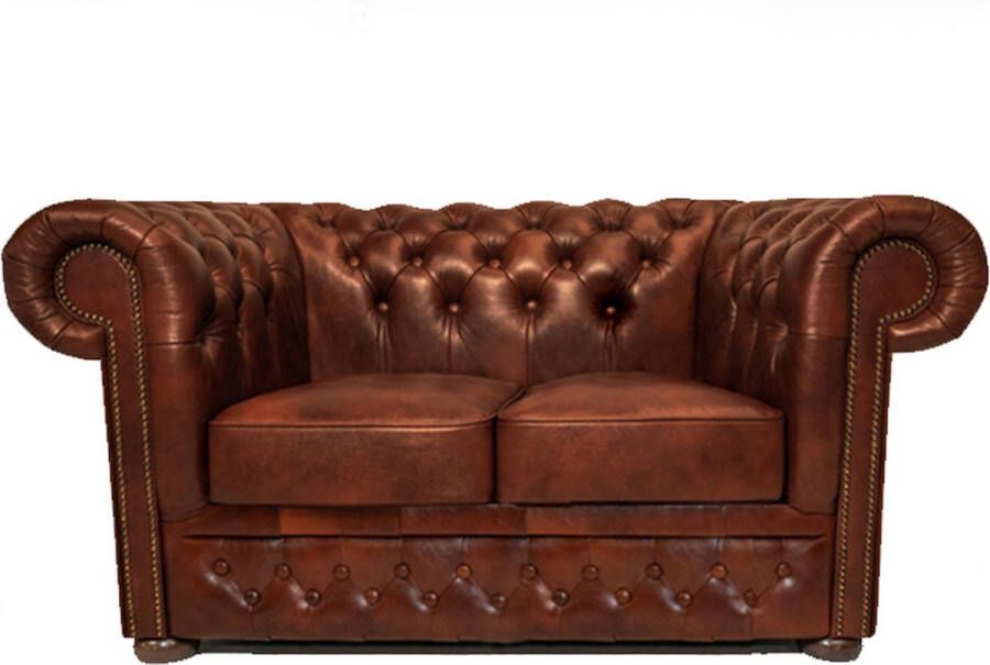 The Chesterfield Brand Chesterfield Bank First Class Leer 2-zits Cloudy Karamel