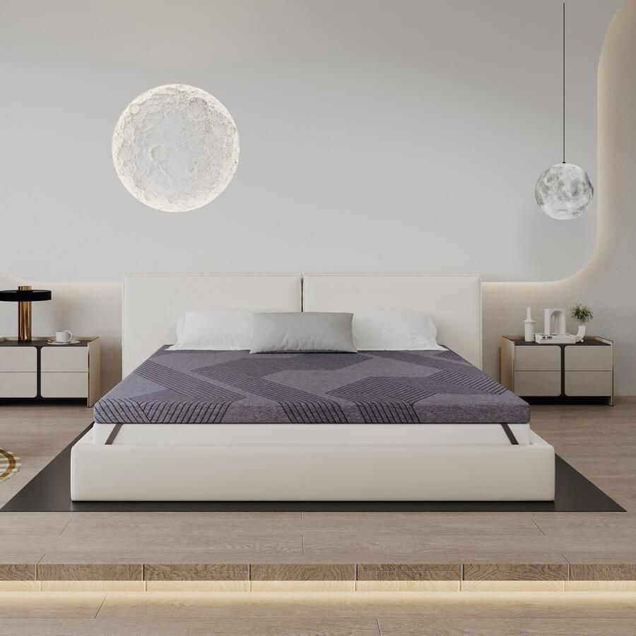 Chicasa Multifunctioneel 2-in-1 Matrastopper & Dun Matras – Gel-Topper 8 cm – 7-Zones Koudschuim H2 H3 – 140x200 cm – Licht & Comfortabel voor Thuis en Reizen - Foto 3