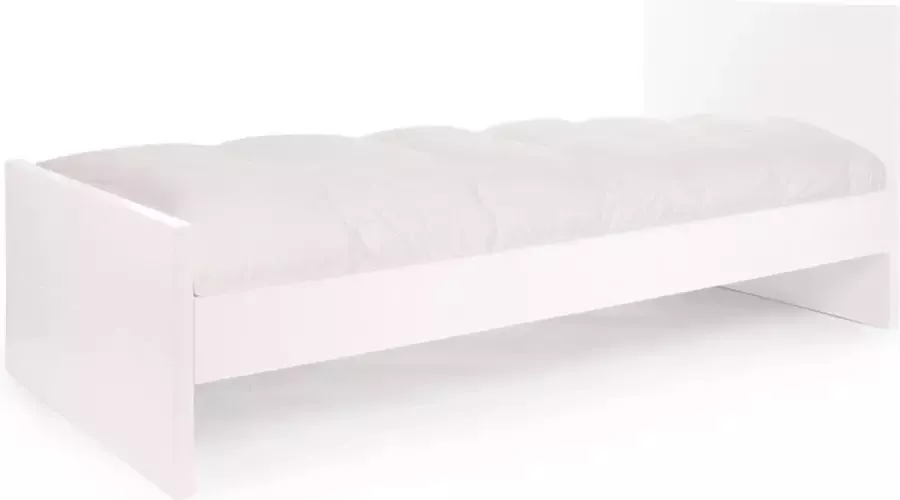Childhome Quadro White Junior Bed 90x200 cm + Lattenbodem
