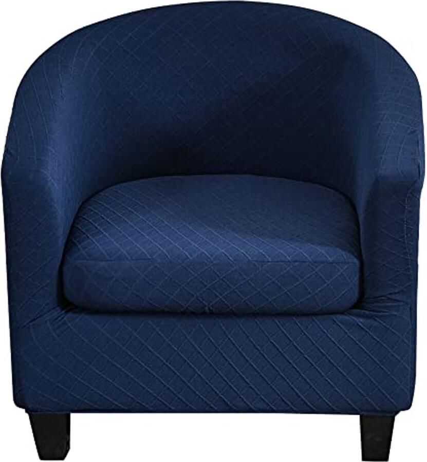 CHNSHOME Fauteuilhoezen 2 stuks stretch fauteuilhoes club stoelhoezen 1 zits Tullsta barstoelhoes cocktailstoel fauteuil hoes navy