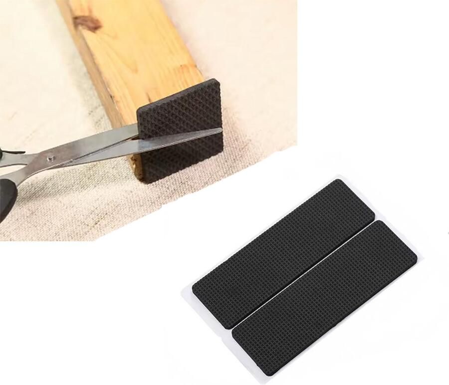CHPN Zelfklevende Pootbeschermer Meubelbeschermer 4 stuks Rechthoek Meubel Onderzetters Vloerbeschermers Vloerbeschermer Anti-slip Stoelpoot Anti-kras Vilt 14 5 4 5CM