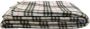 Cinar Fleece Deken (2 Stuks) Ruit 160x200cm Bruin Wit Zwart Rood 100% Microfibre TV Deken Plaid Warmte Deken Voor op de Bank Fleece Blanket Warmth Blanket For the Couch Polyester Bank Deken Blanket Deken - Thumbnail 3