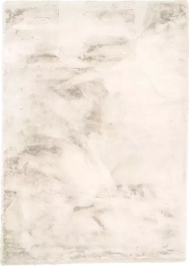 Cinar Fluffy Tapijt 140x190 cm Creme EXTRA Zacht Vloerkleed Tapijten Woonkamer Slaapkamer Kerstcadeau
