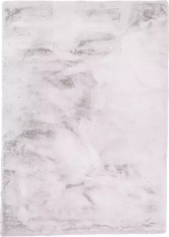 Cinar Fluffy Tapijt 140x190 cm Lichtgrijs EXTRA Zacht Vloerkleed Tapijten Woonkamer Slaapkamer Kerstcadeau