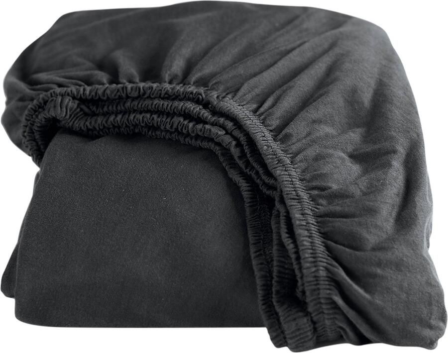 Cinderella Hoeslaken Flanel Geschikt voor Boxspring 2 Persoons 180 x 200 210 cm tot 30 cm matrashoogte Antraciet - Foto 2