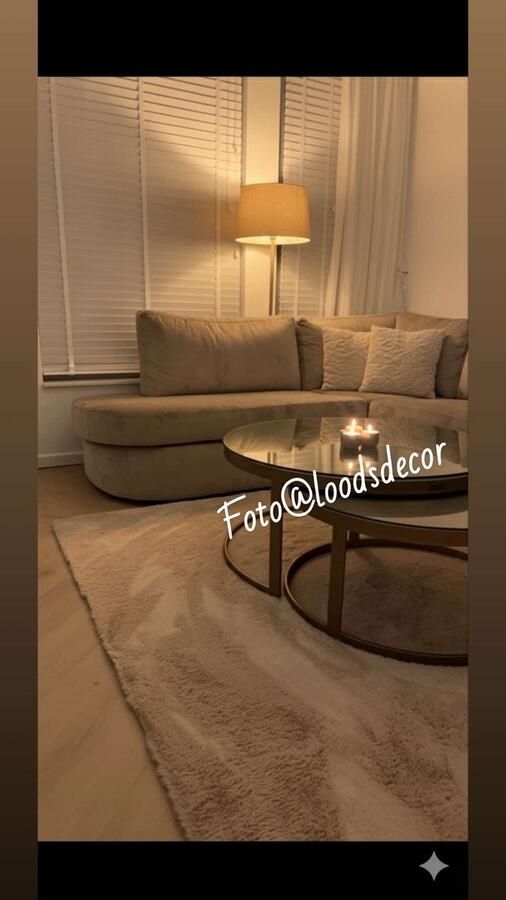 CItak Zacht hoogpolig vloerkleed Comfort plus Creme Zand kleurig 160x230 cm