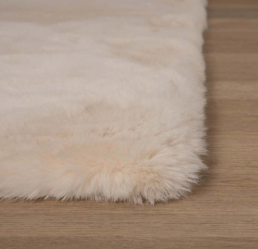 CItak Zacht hoogpolig vloerkleed Comfort plus Creme Zand kleurig 160x230 cm - Foto 2