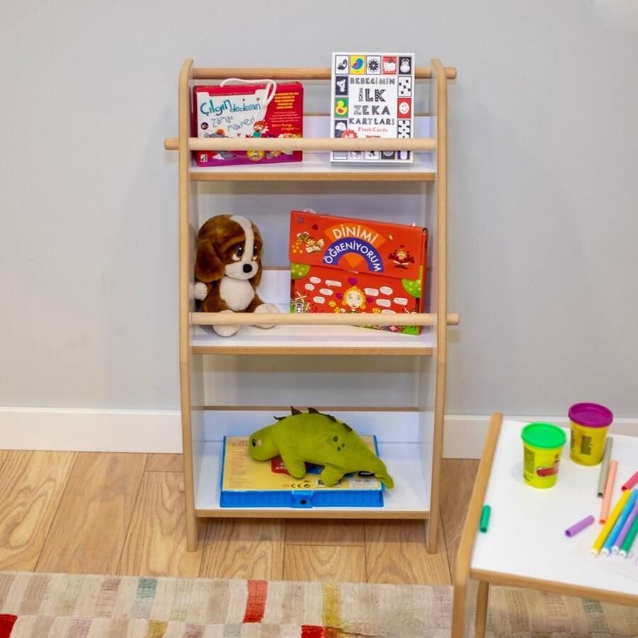 City of Wood Houten Montessori-kinderboekenkast – Perfect voor leren en ordenen