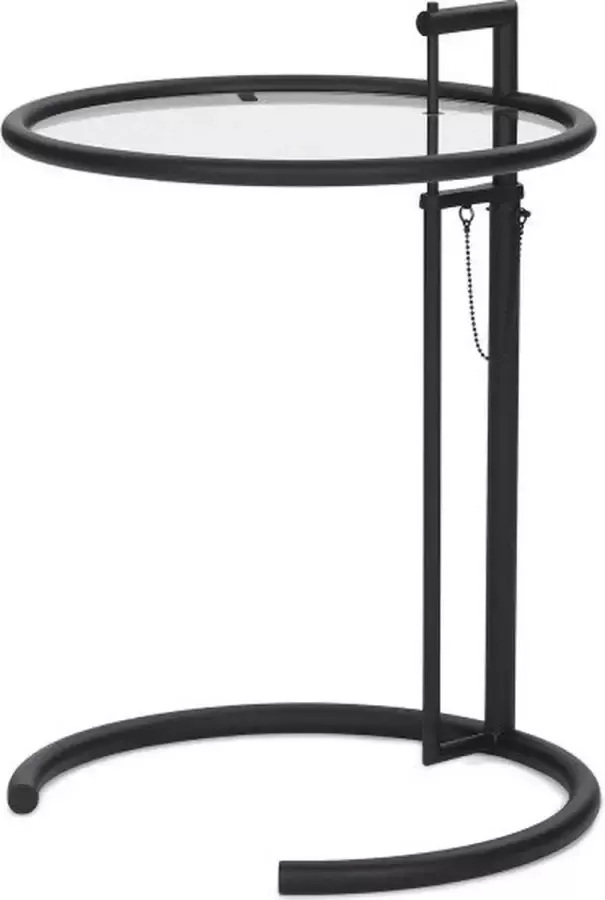 Classicon Adjustable Table E 1027 zwart Metalen plaat zwart