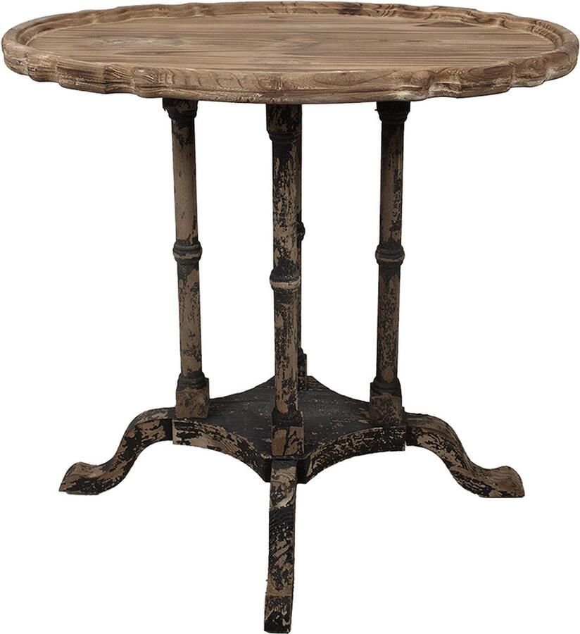 Clayre & Eef Bijzettafel 66x42x64 cm Bruin Hout