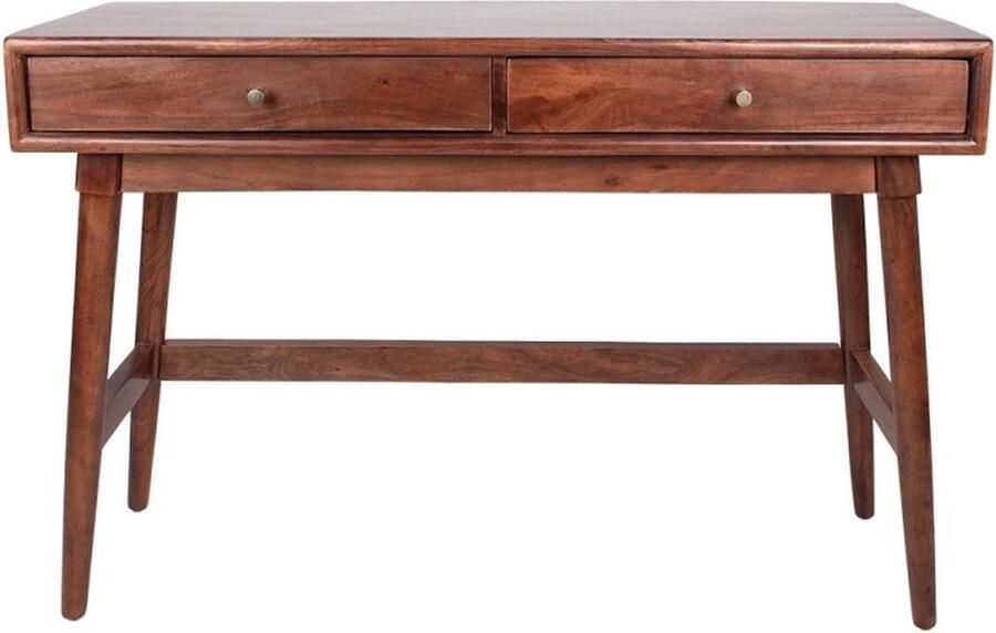 Clayre & Eef Bureautafel 122x41x82 cm Bruin Hout Rechthoek Bureau Computer Tafel