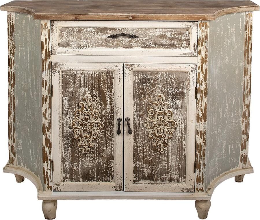 Clayre & Eef Dressoir 120x40x97 cm Bruin Grijs Hout