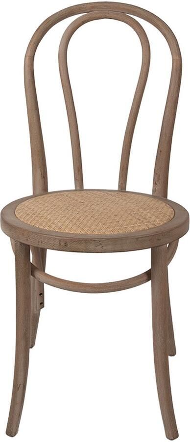 Clayre & Eef Eetkamerstoel 42x42x88 cm Bruin Hout