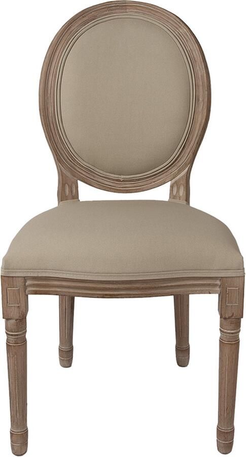 Clayre & Eef Eetkamerstoel 48x46x96 cm Bruin Hout