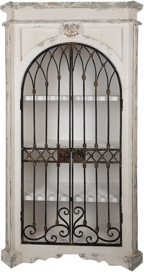 Clayre & Eef Kast 102x42x190 cm Beige Hout