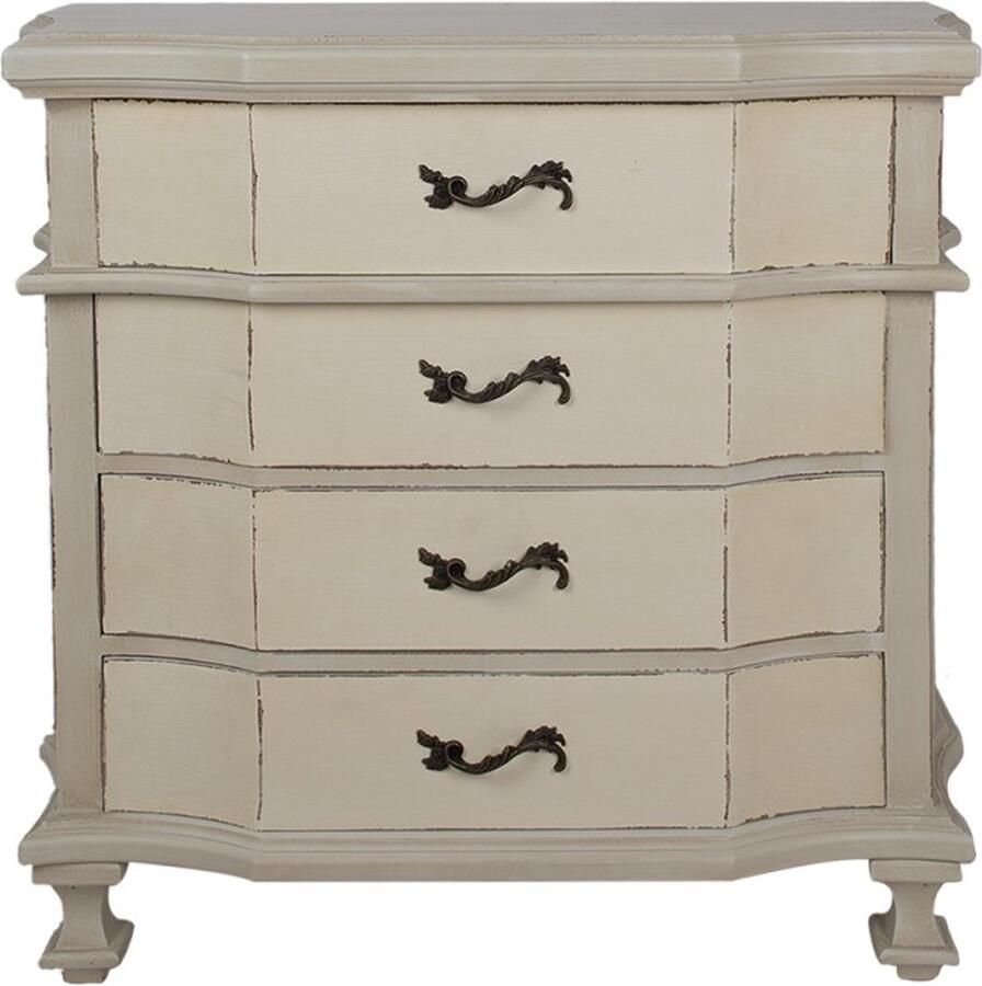 Clayre & Eef Ladekast 89x38x88 cm Beige Hout