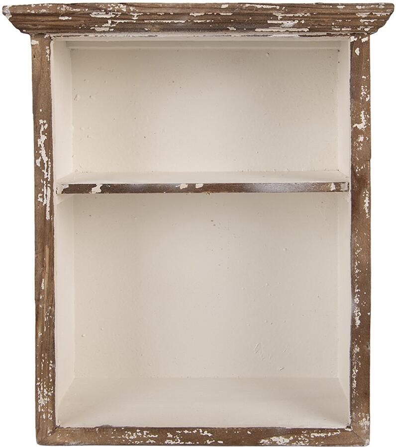 Clayre & Eef Wandkast 36x15x43 cm Bruin Hout