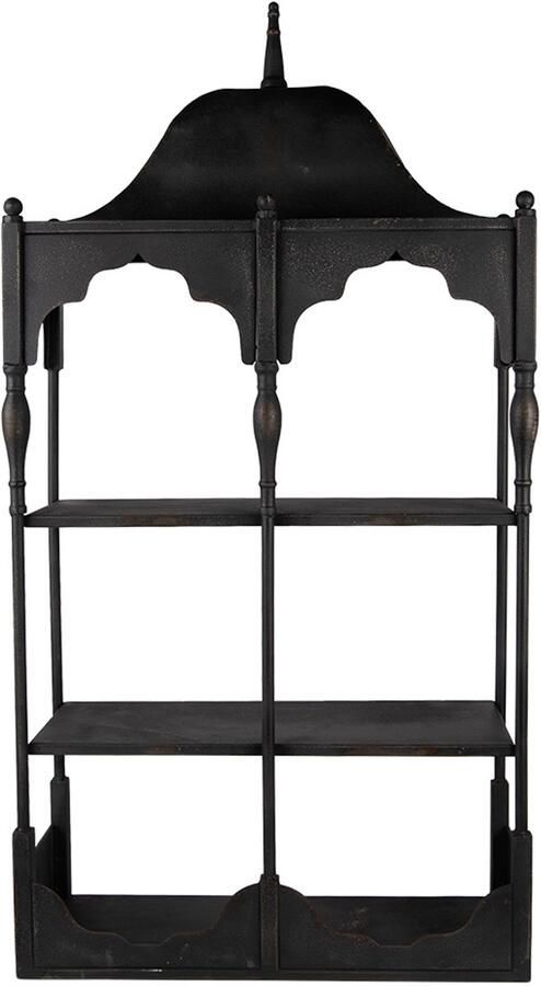 Clayre & Eef Wandrek 55x19x109 cm Zwart Metaal