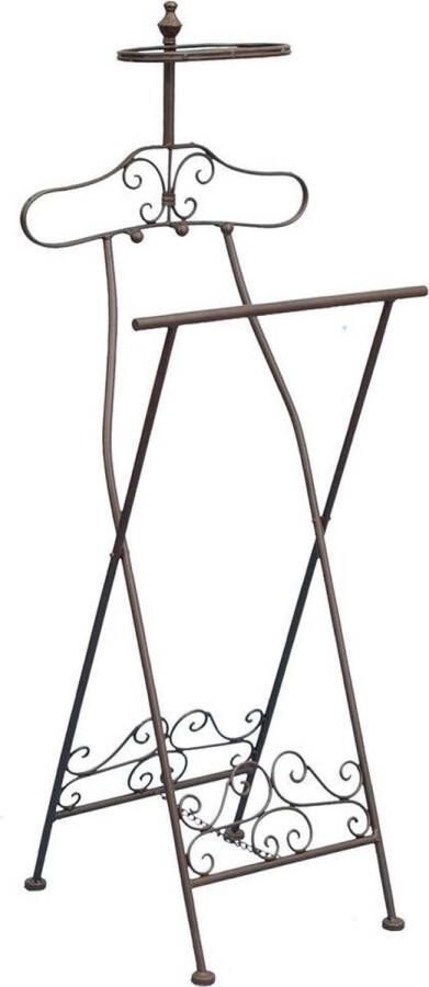 Clayre & Eef Dressboy 121 cm Bruin Ijzer Rechthoek Kledingstandaard Kledingpop