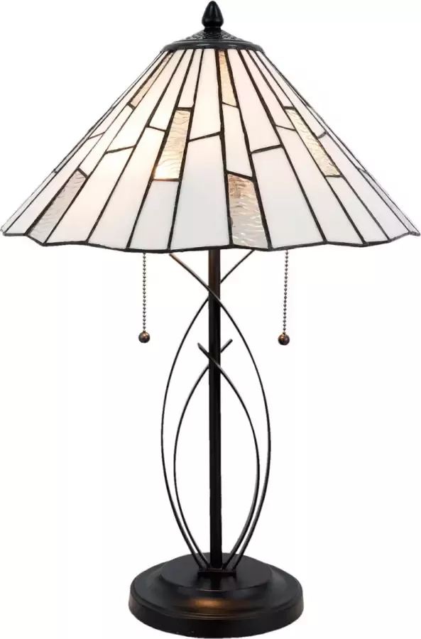Clayre & Eef Tafellamp Tiffany ÿ 40*60 cm E27 max 2*60W