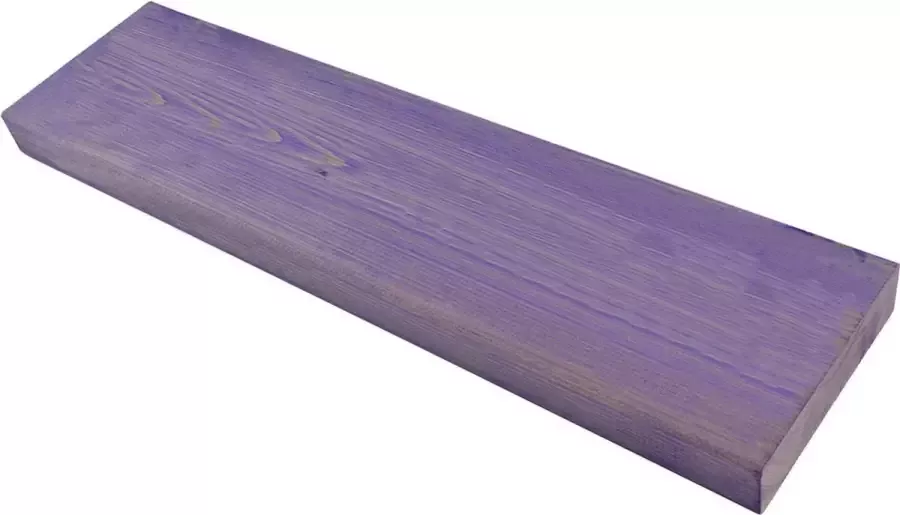 Cleverline Wandplank voor binnen of buiten Paars gebeitst L 55 x B 15 x H 3 5 cm