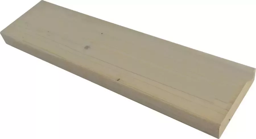 Cleverline Wandplank voor binnen of buiten Wit gebeitst L 55 x B 15 x H 3 5 cm