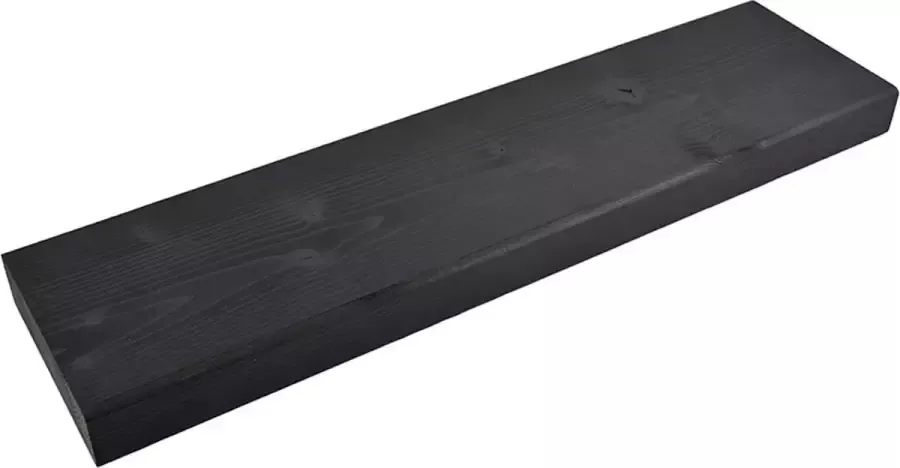 Cleverline Wandplank Zwart gebeitst L 55 x B 14 2 x H 3 8 cm